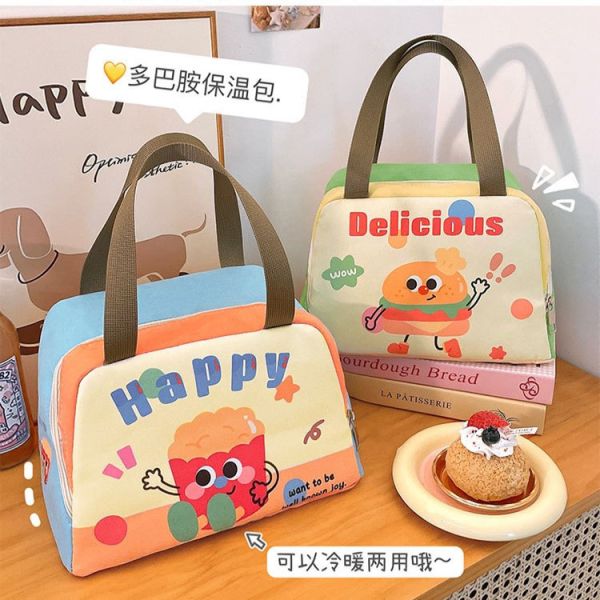 可愛薯條漢堡手提餐袋 