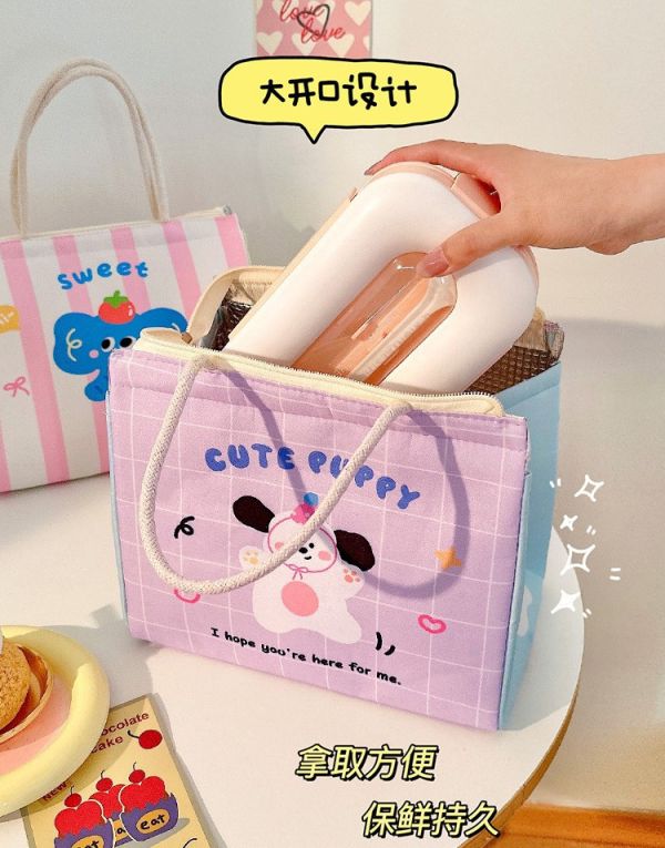 可愛動物手提餐袋 
