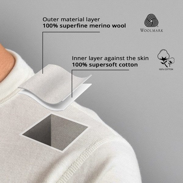 澳洲女裝內純棉外純羊毛衛生衣 羊毛衛生衣,衛生衣,保暖衣,吸濕排汗,美麗諾羊毛衛生衣