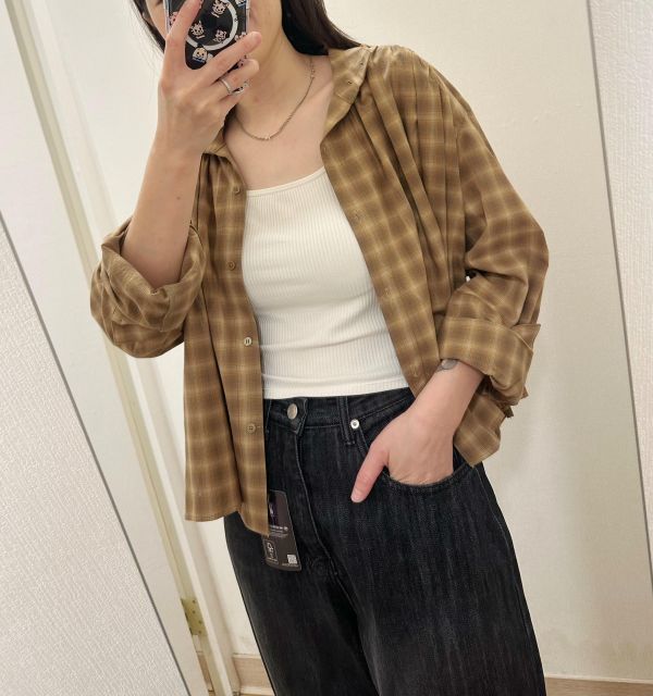 寬身格子襯衫 格子襯衫