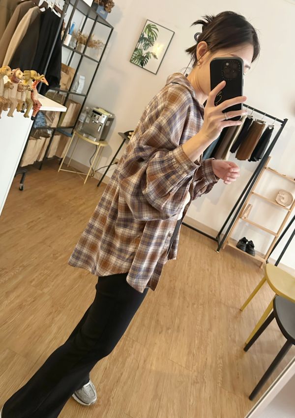 格子磨毛襯衫 格子襯衫