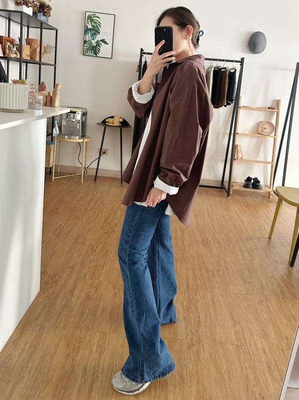 側釦挺版襯衫 側釦襯衫