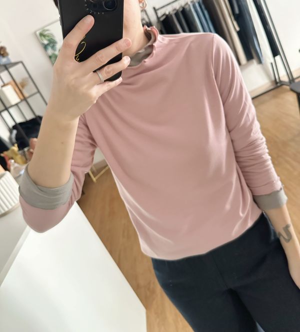 捲邊內薄刷毛Ｔ 內刷毛棉Ｔ