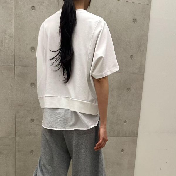 下拼紗造型上衣 拼接造型上衣