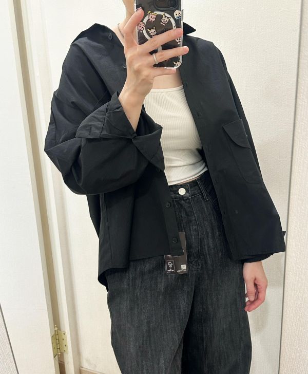 俏皮口袋挺版襯衫 造型襯衫