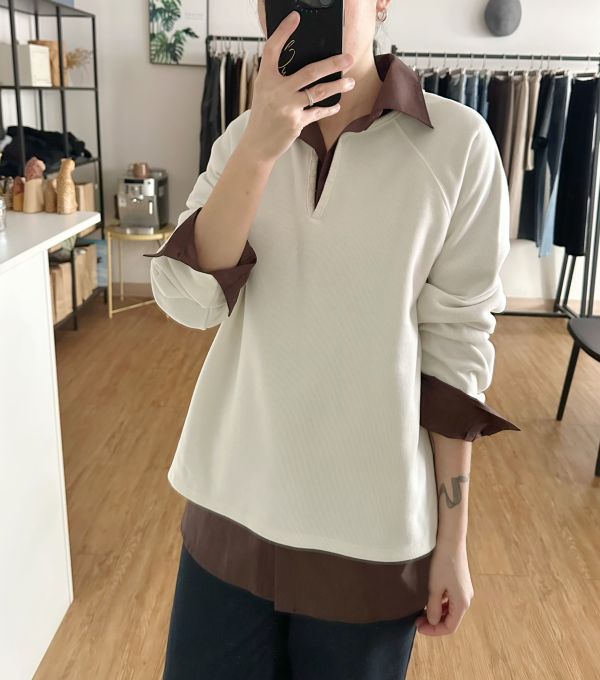 開釦磨毛Ｔ 磨毛Ｔ