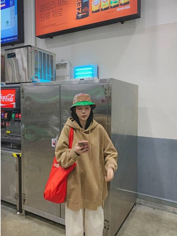 寬身長版帽Ｔ 長版帽Ｔ