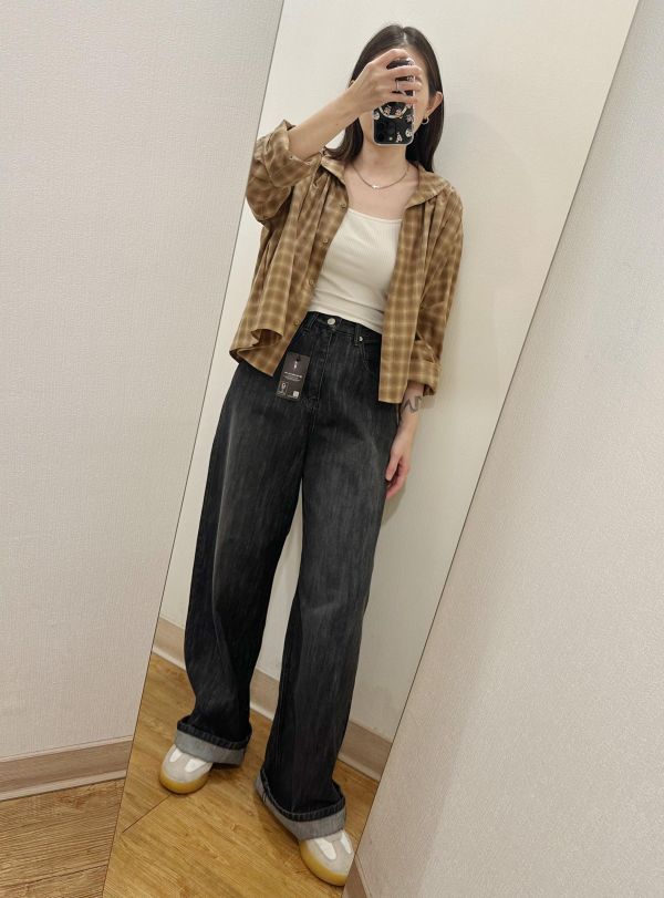 寬身格子襯衫 格子襯衫