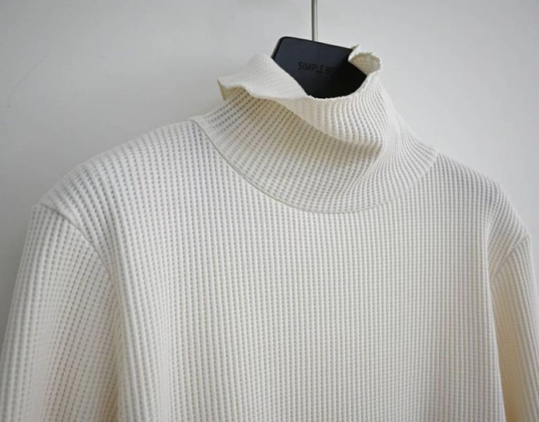 華夫格高領上衣 華夫格Ｔ