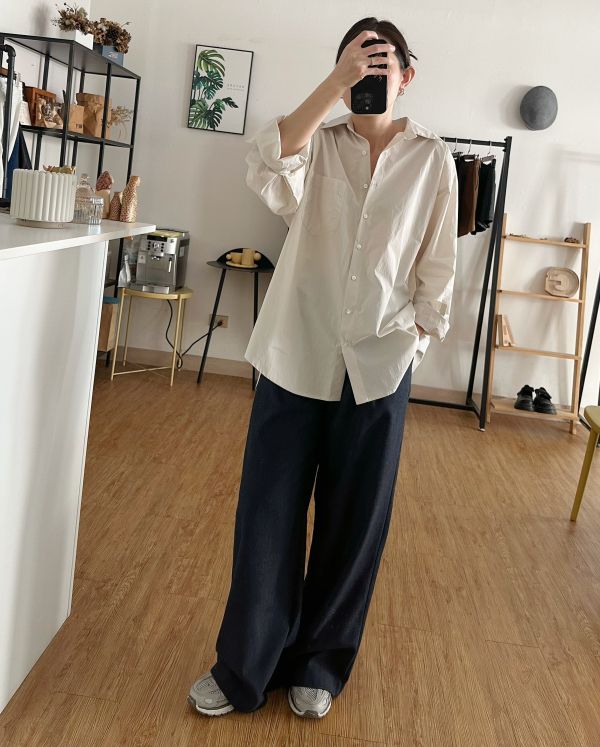 羊毛西裝寬褲 羊毛褲