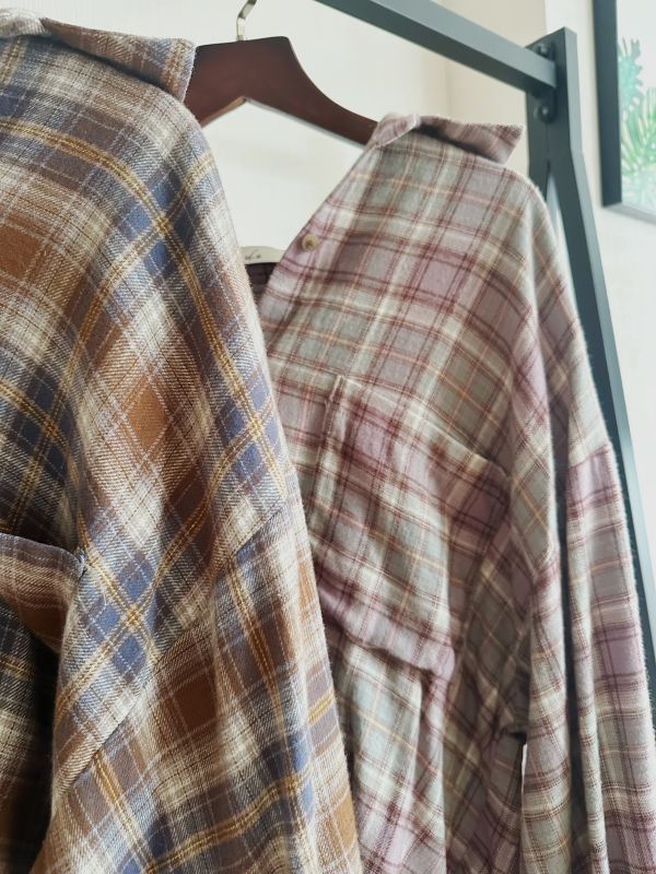 格子磨毛襯衫 格子襯衫