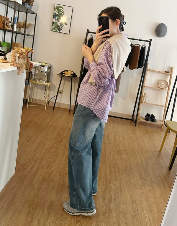 直條紋襯衫 條紋襯衫