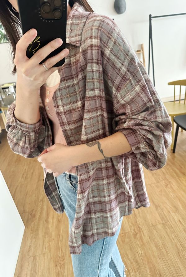 格子磨毛襯衫 格子襯衫