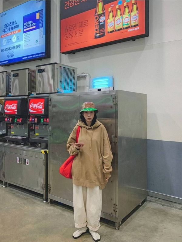 寬身長版帽Ｔ 長版帽Ｔ