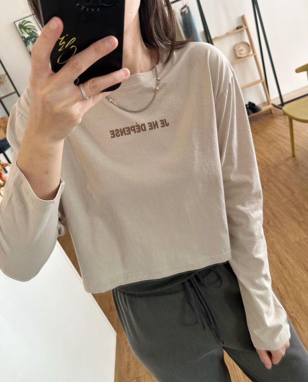 小英字短版Ｔ 短版棉Ｔ