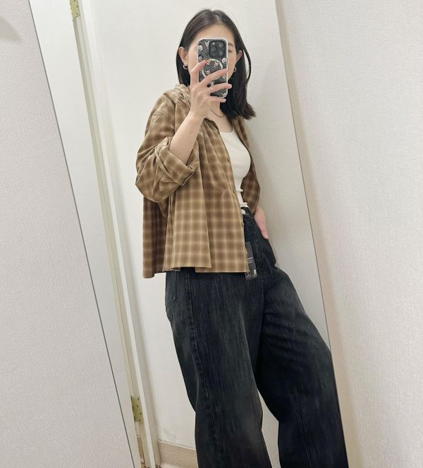 寬身格子襯衫 格子襯衫