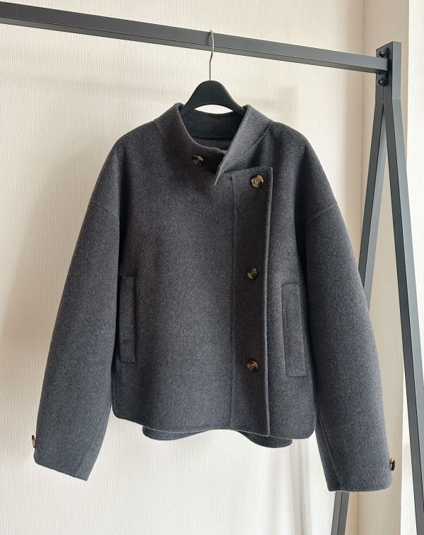 立領手工羊毛大衣 手工羊毛大衣