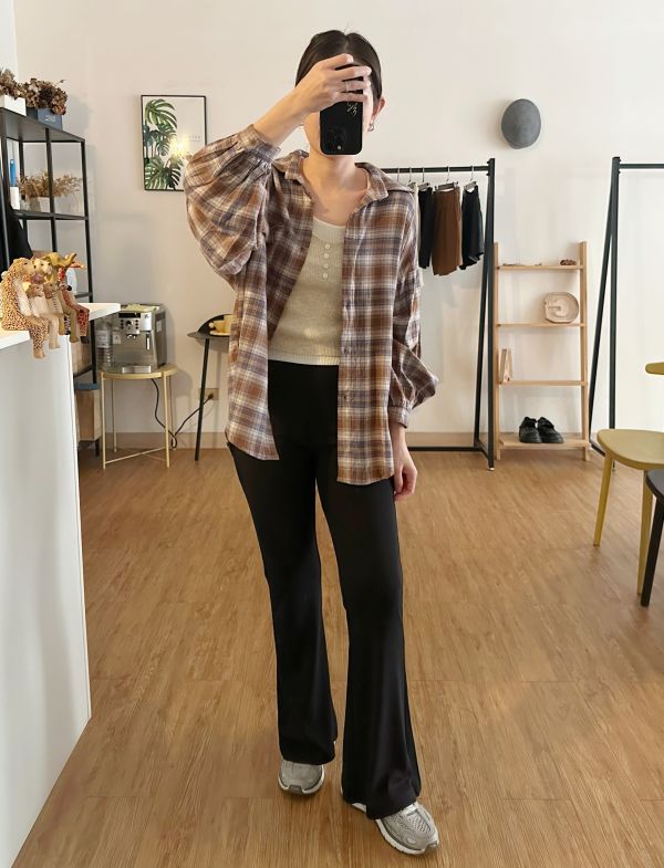 格子磨毛襯衫 格子襯衫