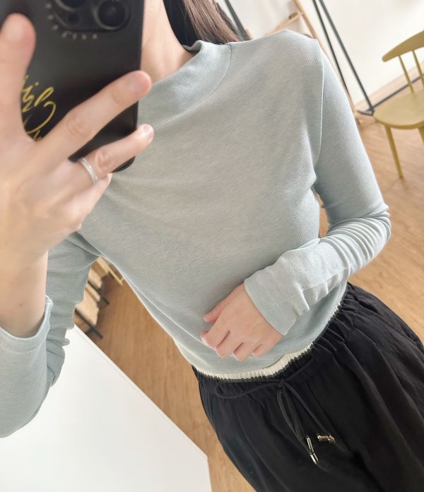 細針織立領Ｔ 立領Ｔ