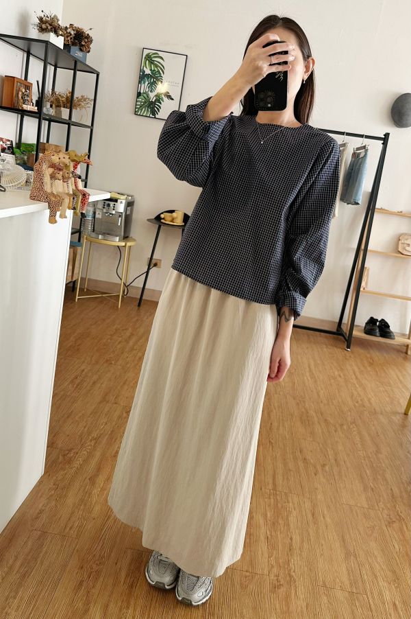 微光澤長裙 長裙