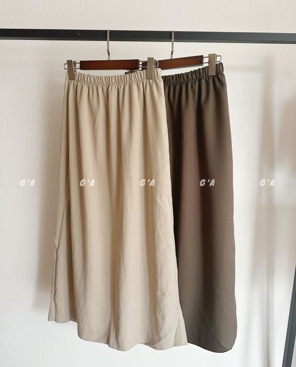 微光澤長裙 長裙