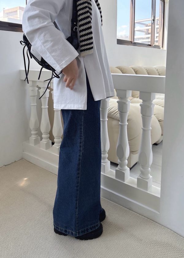 側開衩白Ｔ 白Ｔ