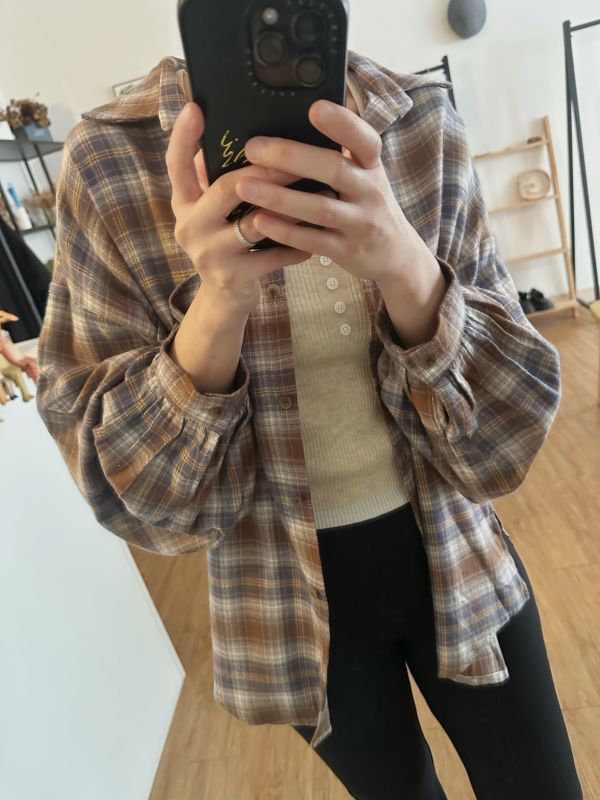 格子磨毛襯衫 格子襯衫