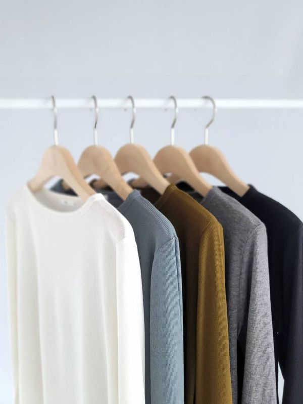 圓領羅紋棉上衣 羅紋棉Ｔ