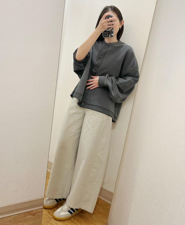 圓領寬身棉外套 棉外套