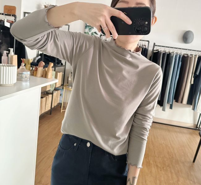 捲邊內薄刷毛Ｔ 內刷毛棉Ｔ