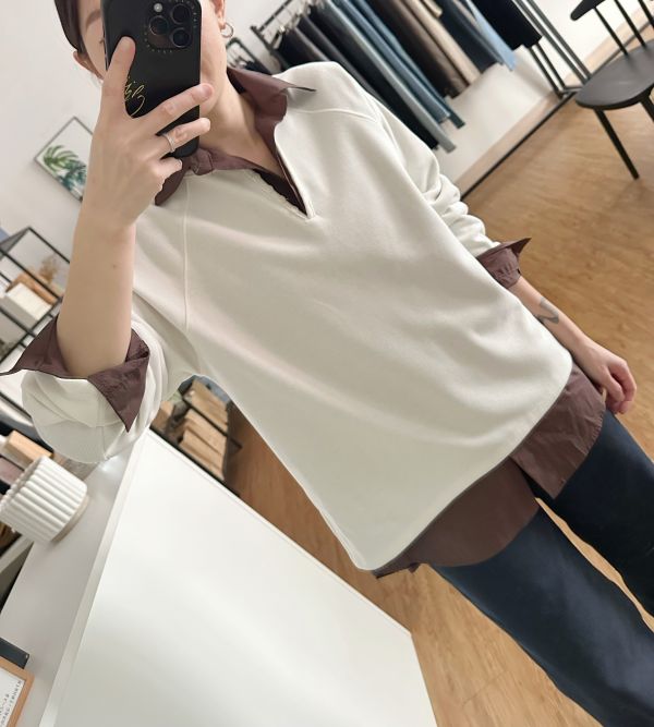 開釦磨毛Ｔ 磨毛Ｔ