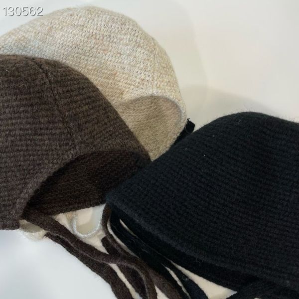 羊毛綁帶帽 羊毛帽