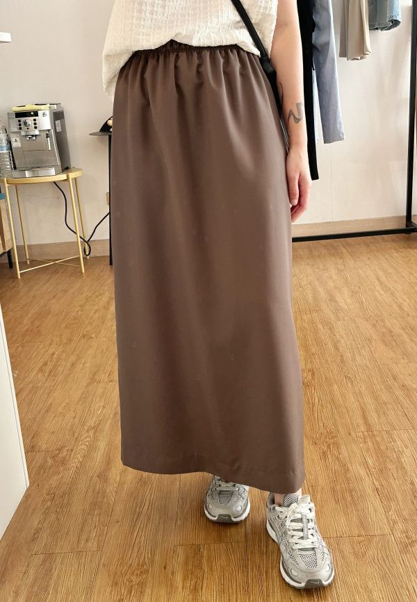 微光澤長裙 長裙