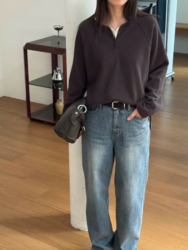 開釦磨毛Ｔ 磨毛Ｔ