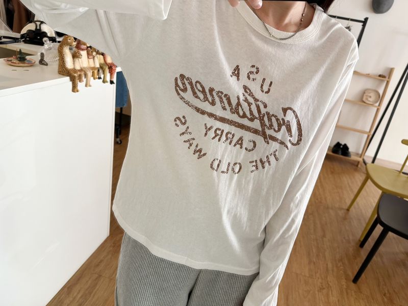 美式風薄長袖Ｔ 美式風格Ｔ