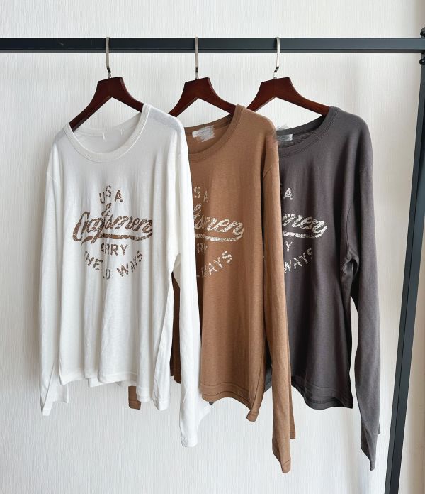 美式風薄長袖Ｔ 美式風格Ｔ