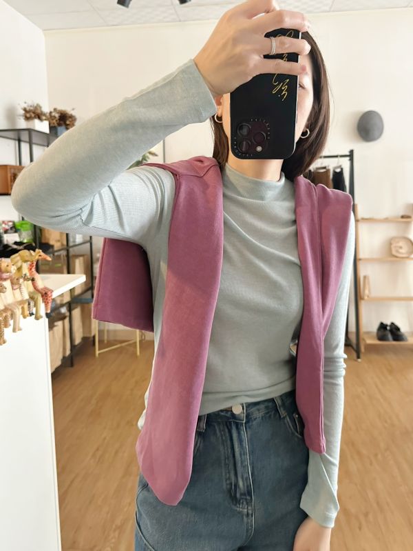 細針織立領Ｔ 立領Ｔ