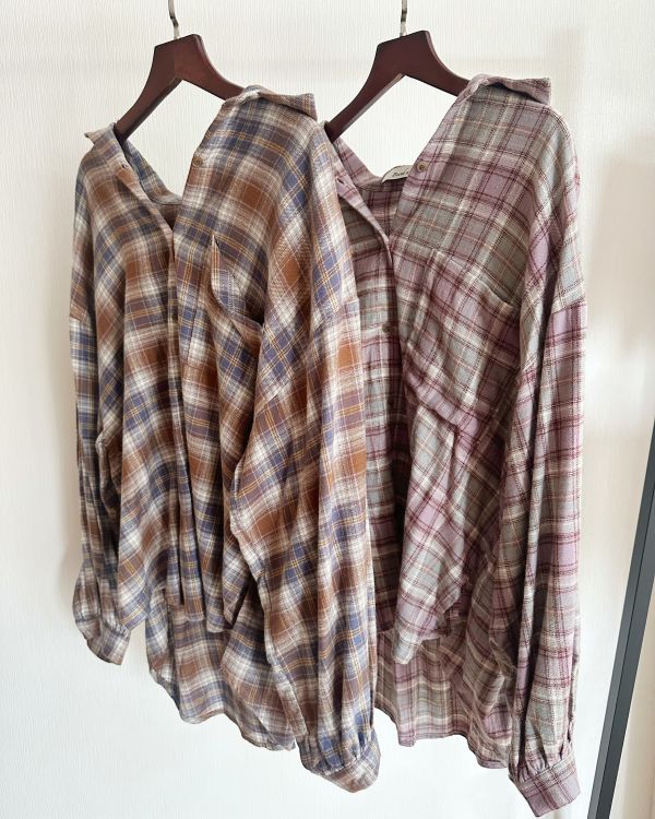 格子磨毛襯衫 格子襯衫