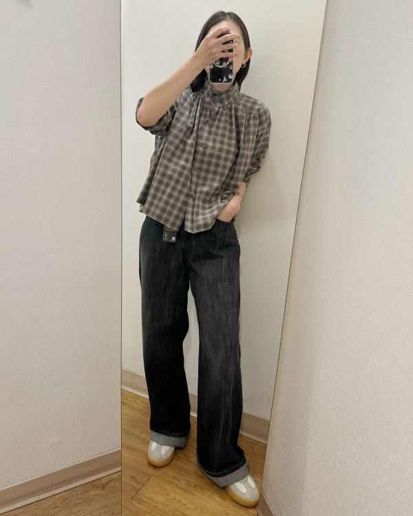 寬身格子襯衫 格子襯衫