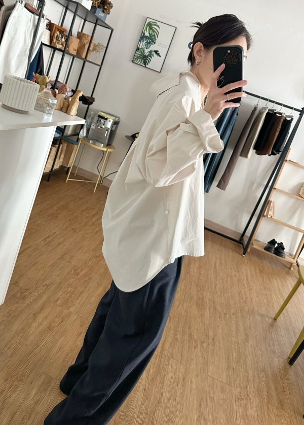 側釦挺版襯衫 側釦襯衫