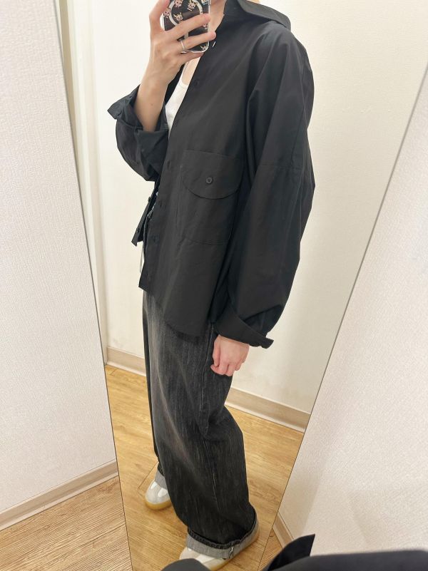 俏皮口袋挺版襯衫 造型襯衫