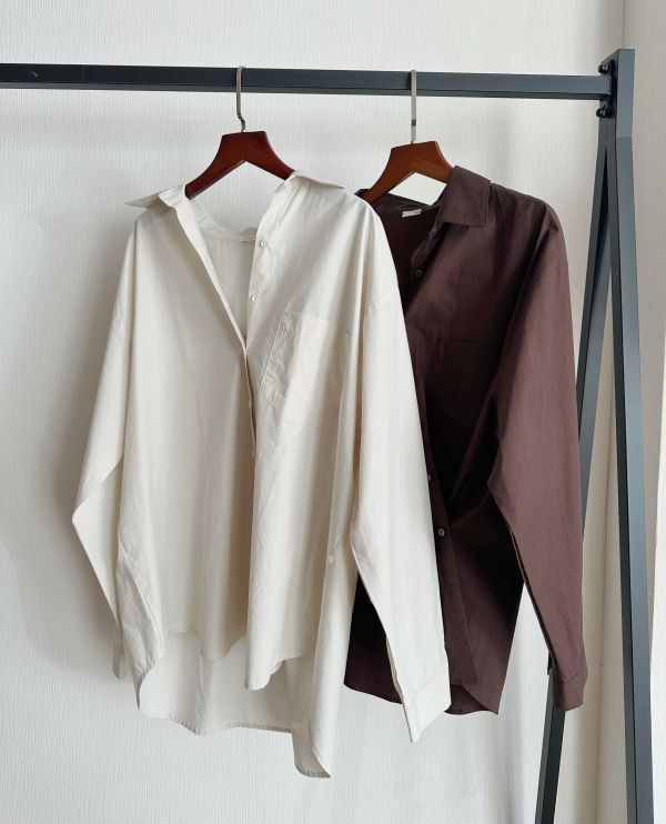 側釦挺版襯衫 側釦襯衫