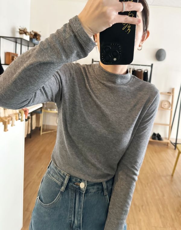 細針織立領Ｔ 立領Ｔ