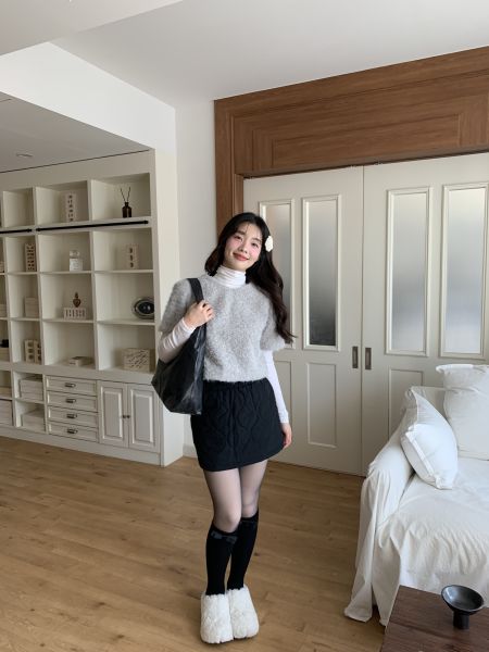 鋪棉性感小短裙 