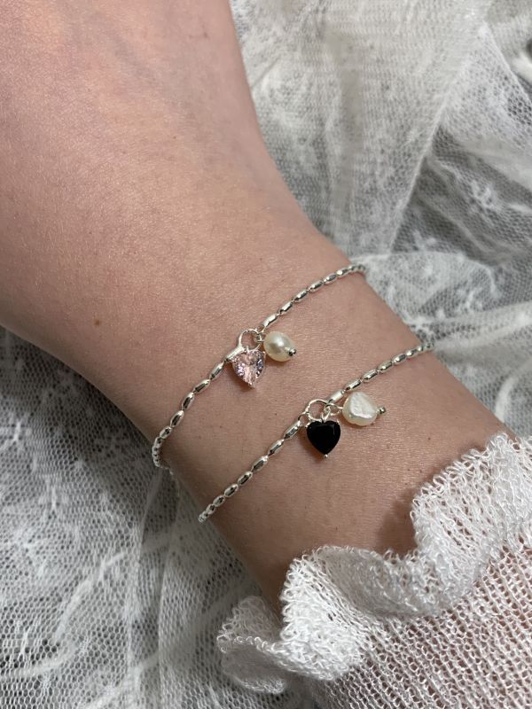 B004 pearl&heart ❤︎ 925純銀 不過敏 銀色 金色
手鍊 項鍊 戒指 耳骨夾 尾戒