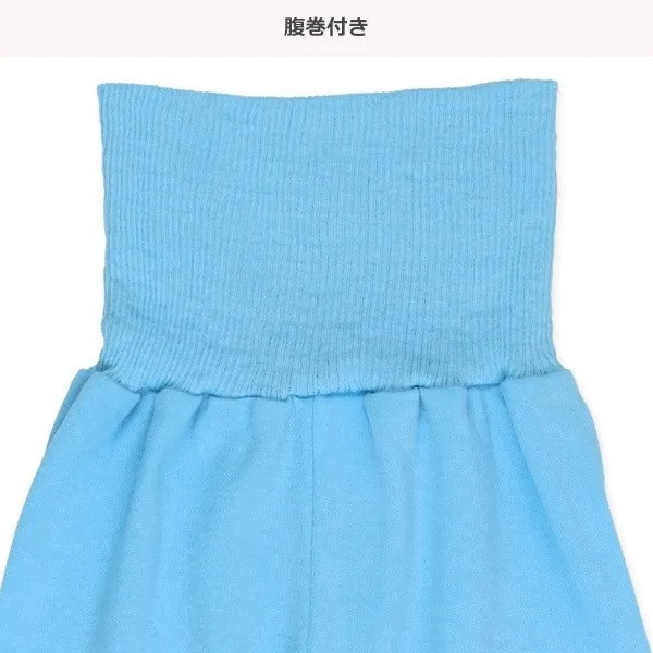 日本長袖護肚睡衣套裝（北歐風藍色蛋黃花） 日本童裝 日本睡衣 綣腹睡衣 短袖睡衣 寶寶睡衣