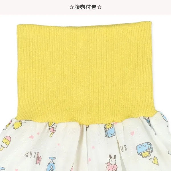 日本短袖護肚睡衣套裝（夏日清涼食物） 日本童裝 日本睡衣 綣腹睡衣 短袖睡衣 寶寶睡衣