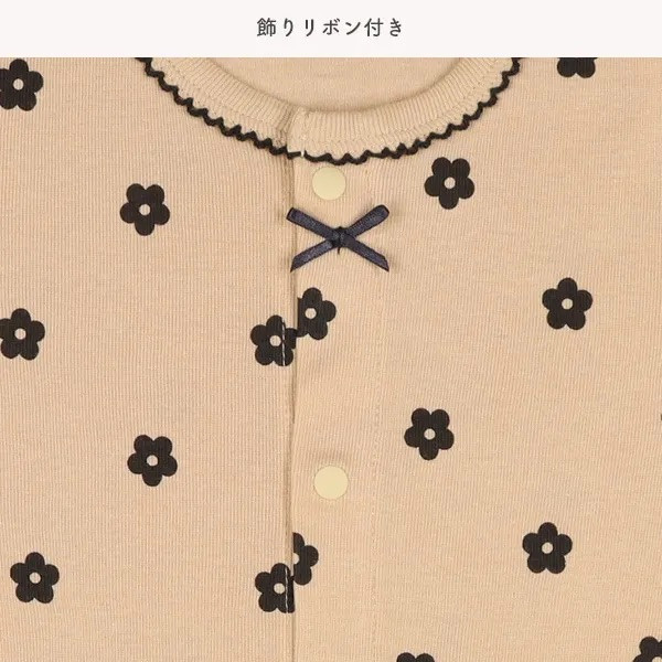 日本短袖包屁衣 經典色花瓣領大花朵 日本包屁衣 寶寶包屁衣 包屁衣 寶寶衣服 網眼包屁衣