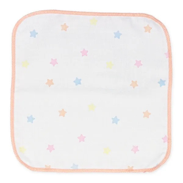 日本 紗布巾5入組（七彩星星） 日本紗布巾 紗布巾 寶寶洗澡巾 沐浴用品 洗澡用品
手帕 毛巾 寶寶毛巾