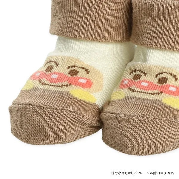 西松屋 7-9cm 新生兒襪（麵包超人/小病毒） 